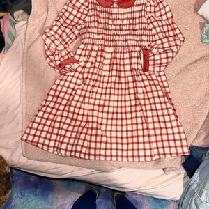 Amazon Essentials Red and White Checkered Kids Dress